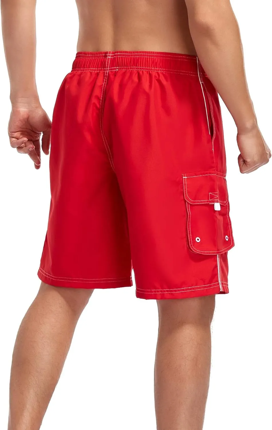 Adoretex Men's Guard Board Shorts Swim Trunks with Mesh Liner, Designed for Guard Uniform Swimwear