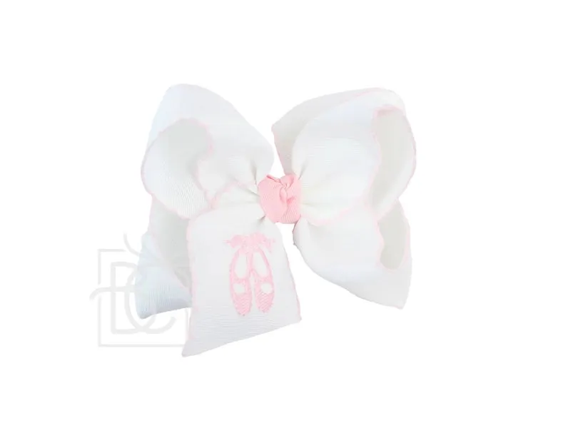 Ballet Shoes Embroidered Bow
