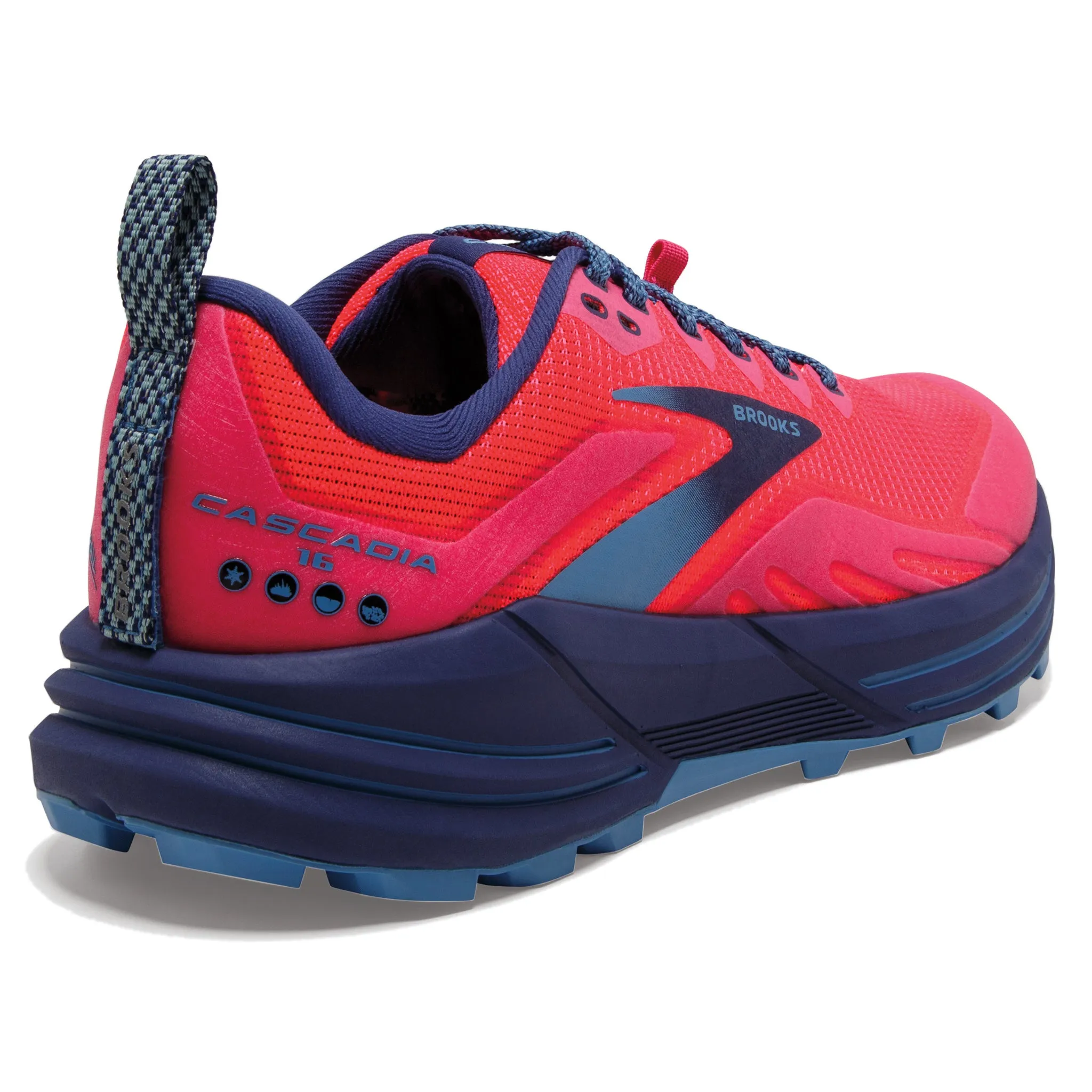 Brooks Cascadia 16 Women's Pink Flambe Cobalt
