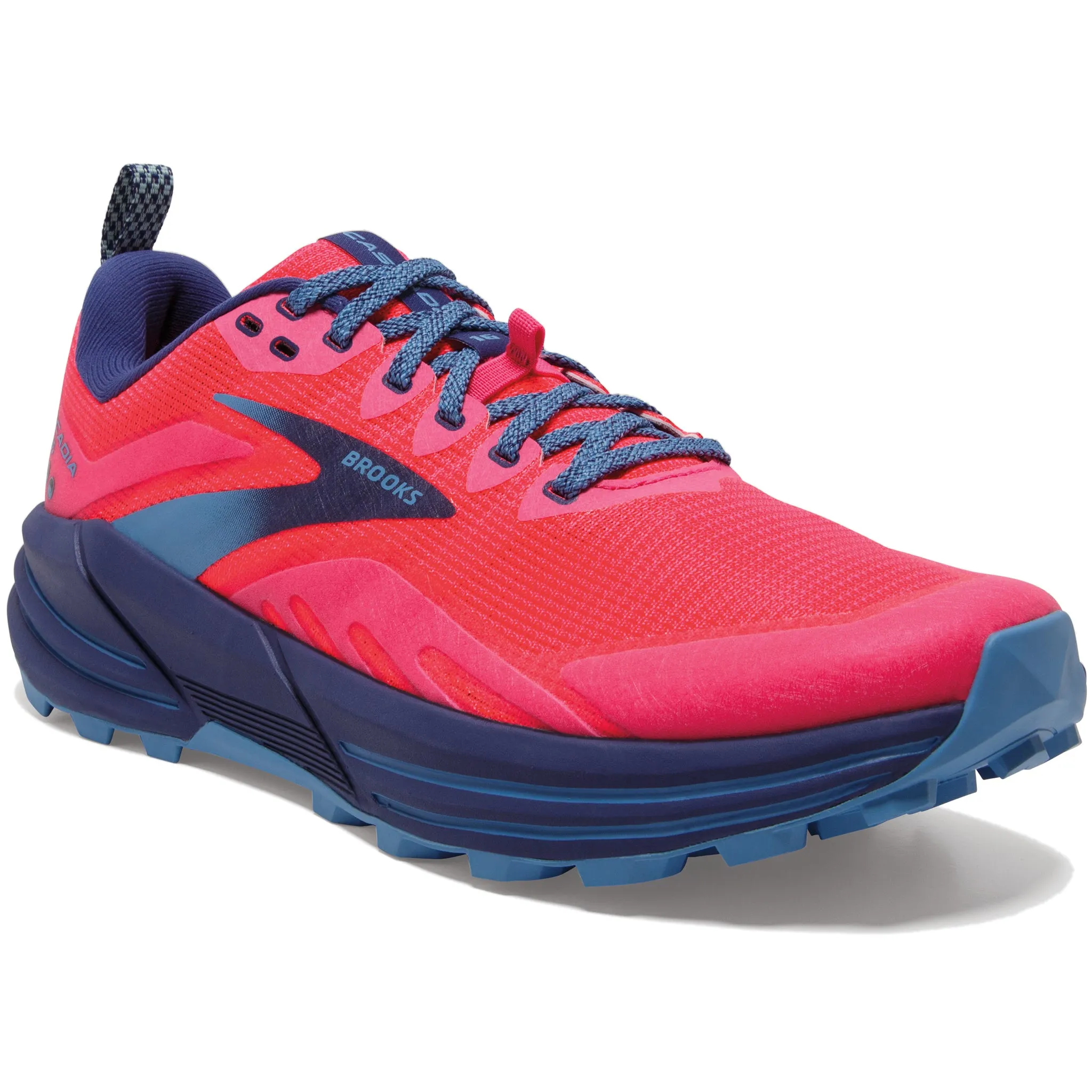 Brooks Cascadia 16 Women's Pink Flambe Cobalt