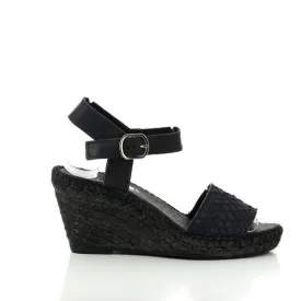 Calzanor 1831 Black Slingback Wedges