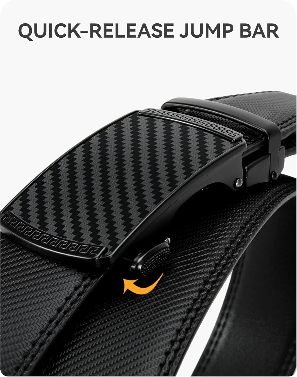 CHAOREN Leather Ratchet Belt for men 1 3/8" for Dress Pants - Micro Adjustable Belt Fit Everywhere
