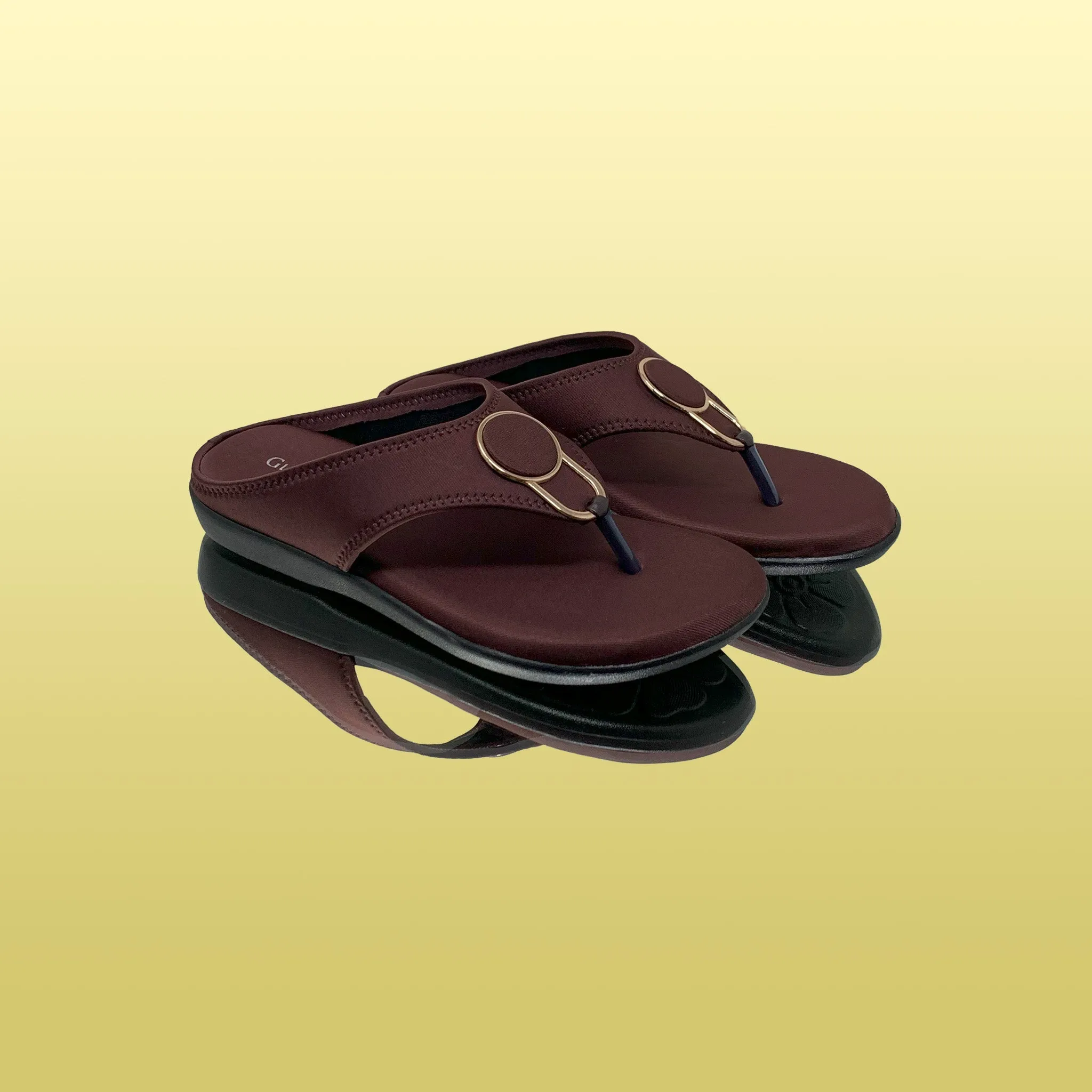Classic Brown Slip-On Sandals