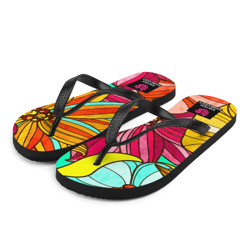 Festive Flower (Flip Flops)