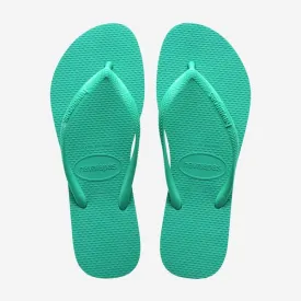 Havaianas Slim Strap Women's Flip Flops - Virtual Green