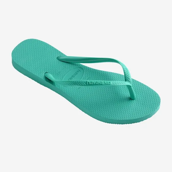 Havaianas Slim Strap Women's Flip Flops - Virtual Green