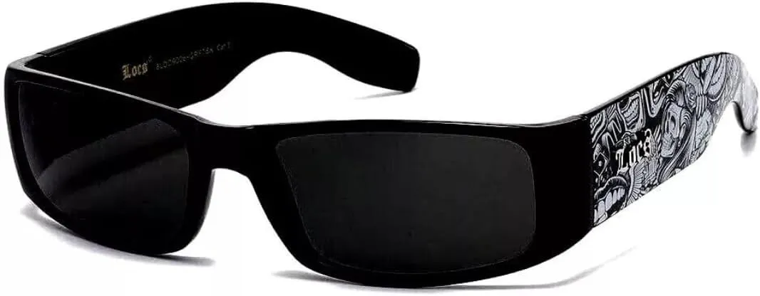 Locs Sunglasses Hardcore Black 0103 (Black/Graffiti)