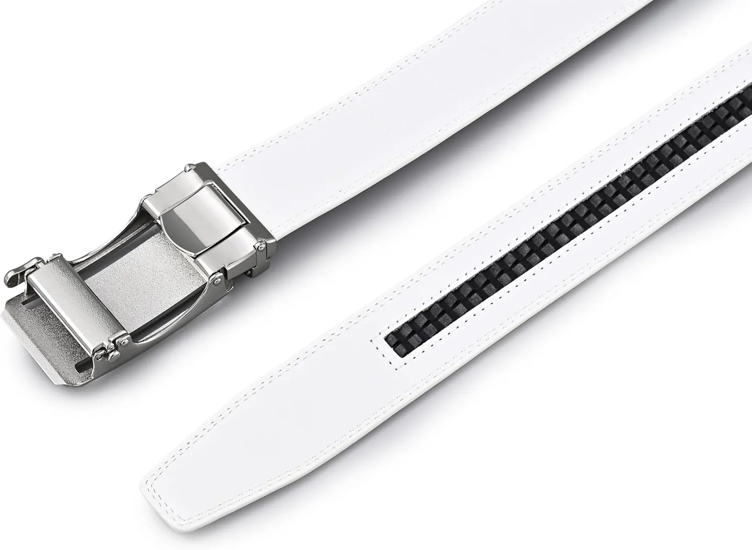 Men's Belt, Ratchet Dress Casual Belt with Adjustable Automatic Buckle Trim to Fit