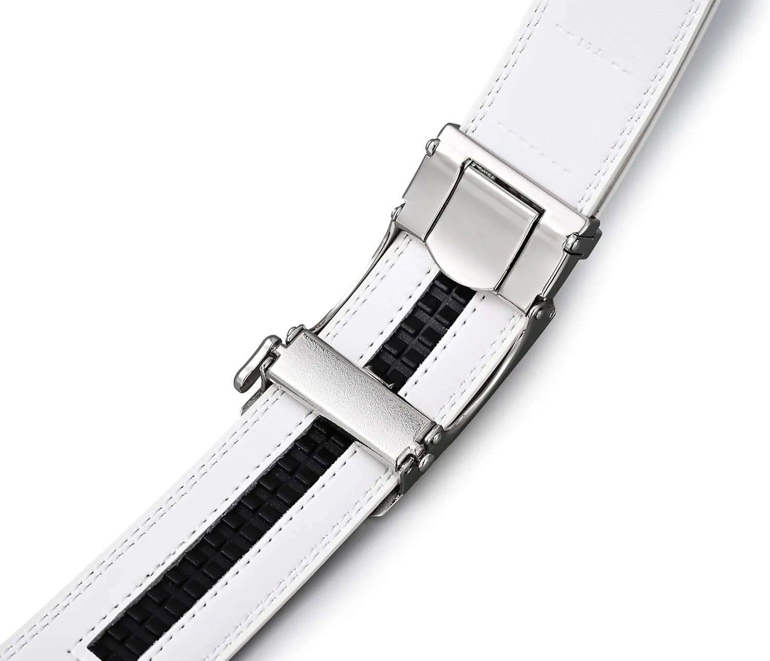 Men's Belt, Ratchet Dress Casual Belt with Adjustable Automatic Buckle Trim to Fit