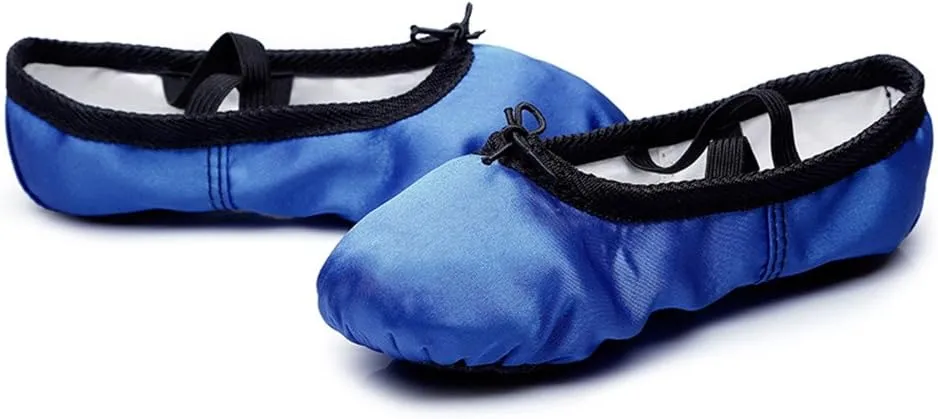 MSMAX Girls Ballet Shoes Toddler Costume Dancing Flats for Kids (Toddler/Little Kid/Big Kid)