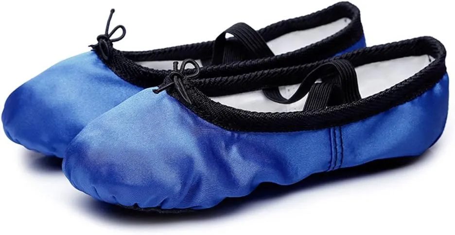 MSMAX Girls Ballet Shoes Toddler Costume Dancing Flats for Kids (Toddler/Little Kid/Big Kid)