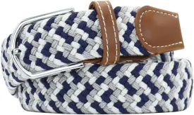 Multicolored Elastic Woven Golf Belts Casual Braided Stretch Belt for Men and Women