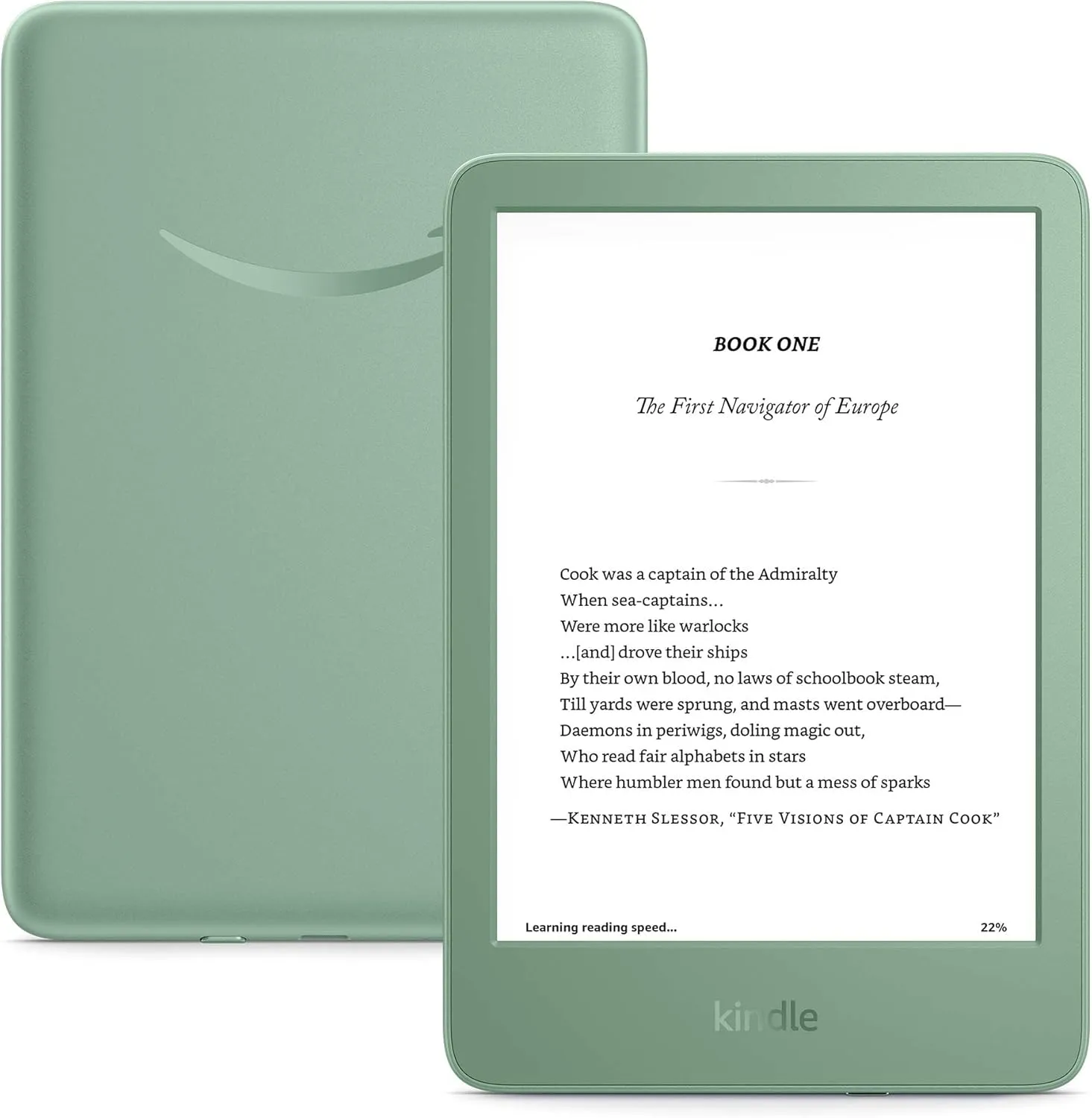 New Amazon Kindle (16 GB) - Lightest and most compact Kindle, with glare-free display, faster page turns, adjustable front light, and long battery life - Matcha   3 Months of Kindle Unlimited (with auto-renewal)