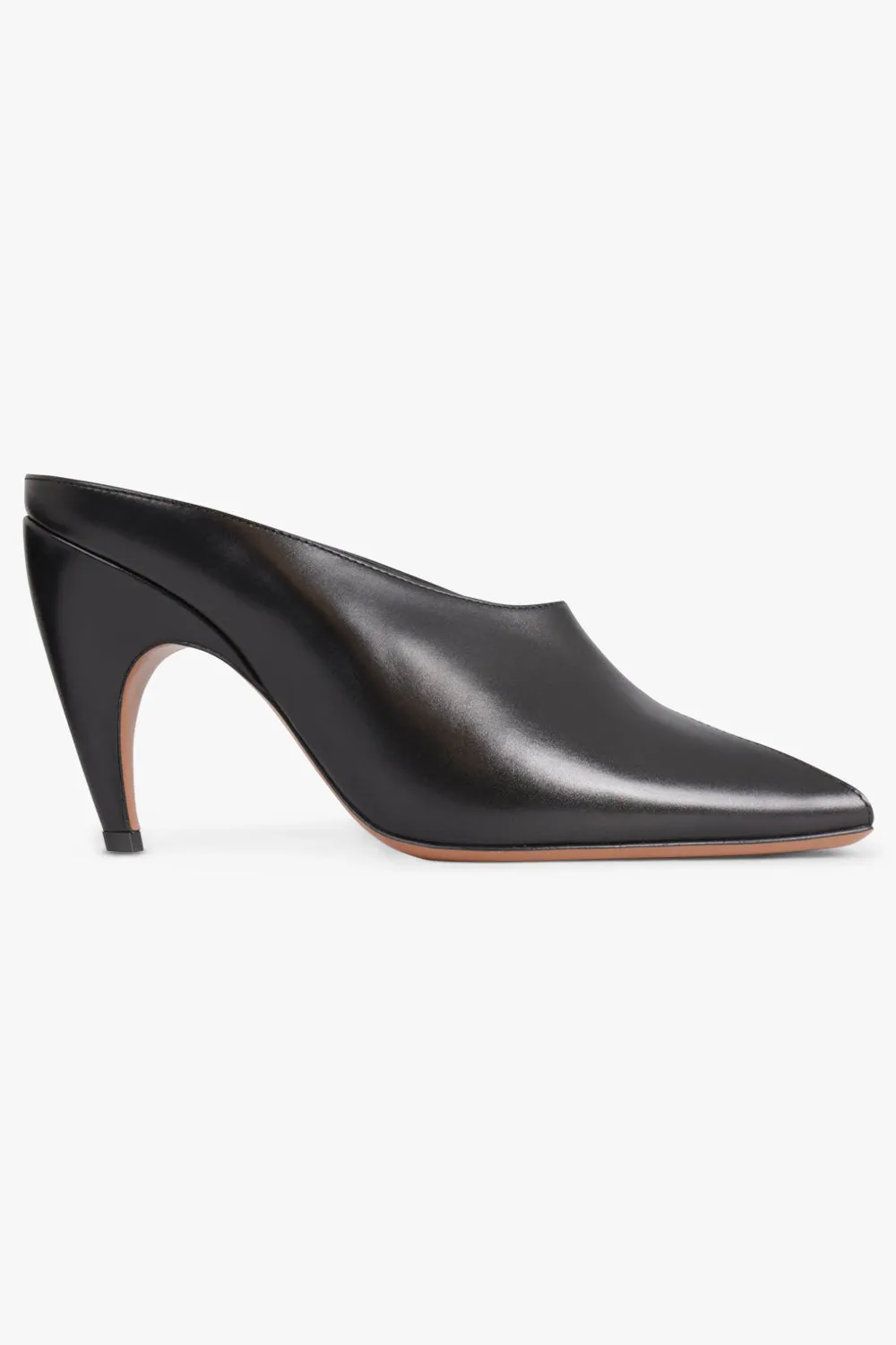OPEN TOE MULES 9cm | BLACK