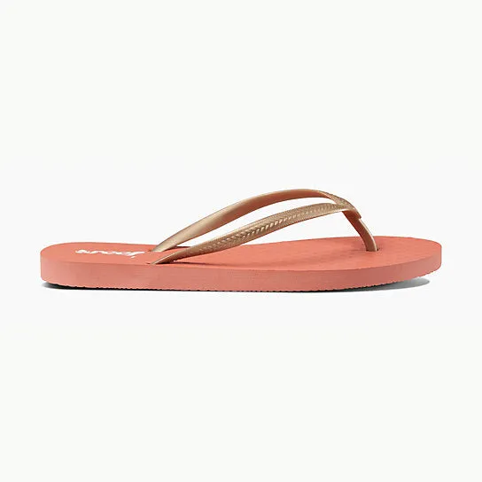 Reef Chakras Black & Blush Flip Flops