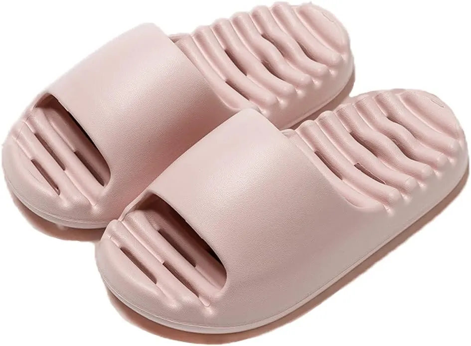 Shower Cloud Slippers for Women and Men Banthroom Drain Hole Slides Non-slip Quick Dry Thick Sole Comfy House Sandals