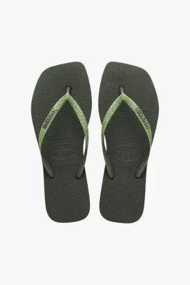 Square Toe Glitter Flip Flop