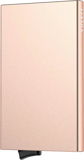 VULKIT Pop Up Wallet, Slim Minimalist Credit Card Holder For Men and Women RFID Blocking Mini Metal Case