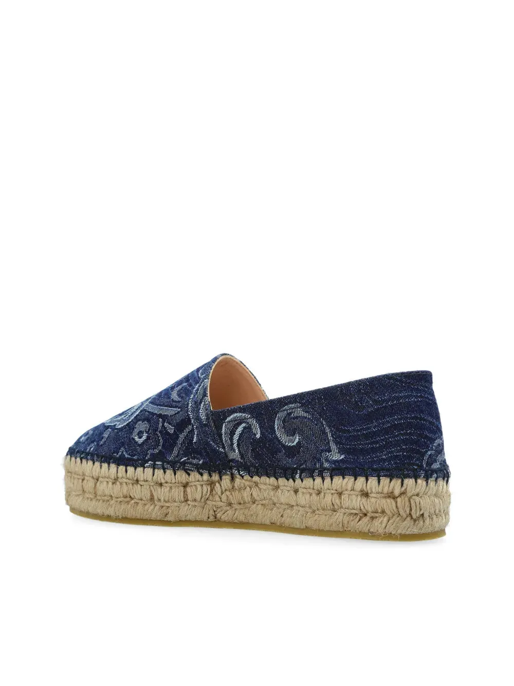 WS4G0002AD278S9090 Denim platform espadrilles